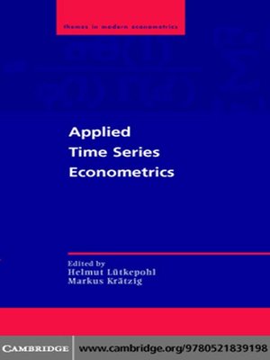 cover image of Applied Time Series Econometrics